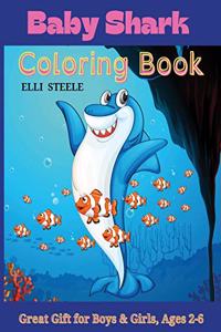 Baby Shark Coloring Book