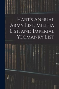 Hart's Annual Army List, Militia List, and Imperial Yeomanry List