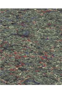 School Composition Book Abstract Design Fancy Marbleized