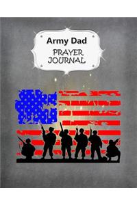 Army Dad Prayer Journal: 60 days of Guided Prompts and Scriptures - For a Closer Walk With God - Grunge Flag