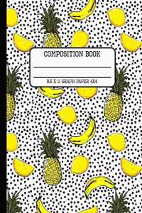 Composition Book Graph Paper 4x4