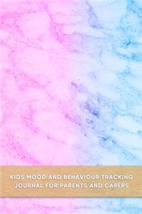 Kids mood and behaviour tracking journal for parents and carers