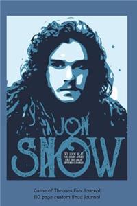 Jon Snow Game of Thrones Fan Journal