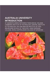 Australia University Introduction