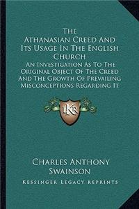 Athanasian Creed And Its Usage In The English Church