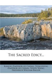 The Sacred Edict...