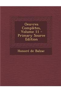 Oeuvres Completes, Volume 11