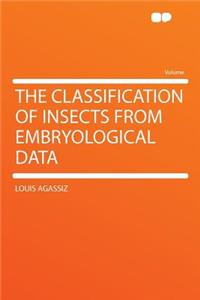 The Classification of Insects from Embryological Data