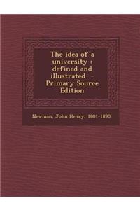 The Idea of a University: Defined and Illustrated