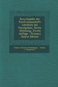 Encyclopadie Der Forstwissenschaft