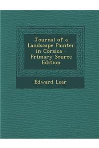 Journal of a Landscape Painter in Corsica
