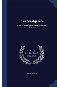 Das Forstgesetz