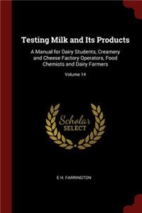 Testing Milk and Its Products