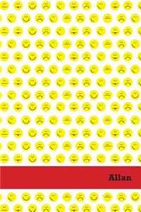 Etchbooks Allan, Emoji, College Rule, 6 X 9', 100 Pages