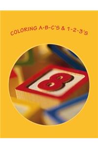 COLORING A-B-C's & 1-2-3's