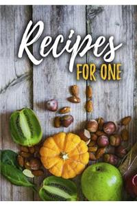 Recipes for One