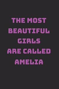 Amelia Girl Woman Notebook