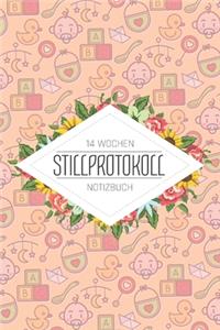 14 Wochen Stillprotokoll Notizbuch