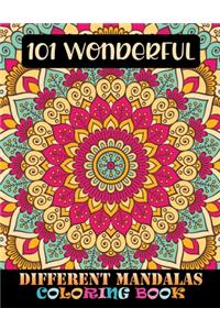 101 Wonderful Different Mandalas Coloring Book