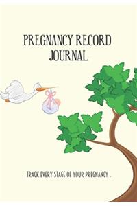 Pregnancy record Journal. Track every stage of your pregnancy.