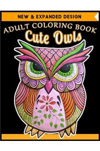 ADULT COLORING BOOK Cute Owls
