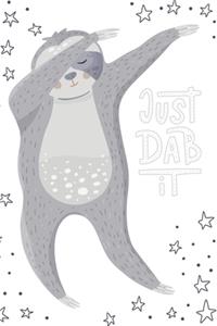 JUST DAB IT Merry X'Mas Sloth Notebook for Sloth lovers
