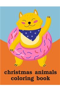 Christmas Animals Coloring Book