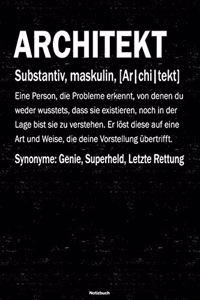Architekt Notizbuch