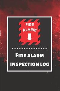 Fire alarm inspection log