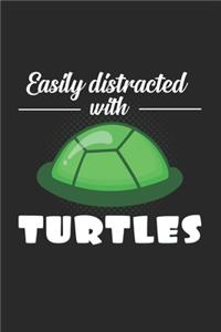 Distracted with turtles: 6x9 Turtle - dotgrid - dot grid paper - notebook - notes