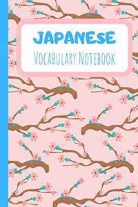 Japanese Vocabulary Notebook