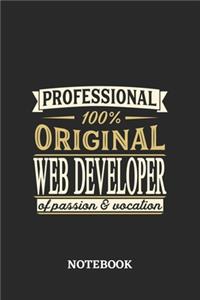 Professional Original Webdeveloper Notebook of Passion and Vocation