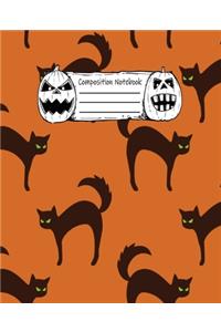 Abstract Halloween Pattern Volume 12 College Ruled Journal