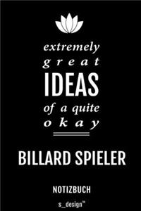 Notizbuch für Billard Spieler