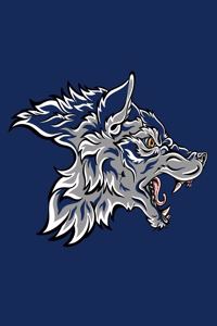 Blue Spirit Wolf Composition Notebook
