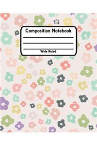 Composition Notebook Wide Ruled