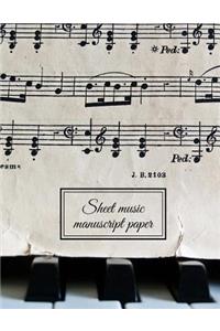 sheet music manuscript