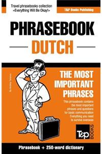 English-Dutch phrasebook and 250-word mini dictionary