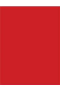 Red 101 - Blank with Bar & Scroll Borders Notebook