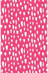 Journal Notebook Abstract Splashes Pink