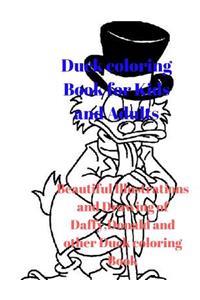 Duck Coloring Book for Kids and Adults