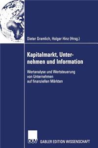 Kapitalmarkt, Unternehmen Und Information