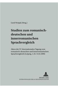 Studien zum romanisch-deutschen und innerromanischen Sprachvergleich