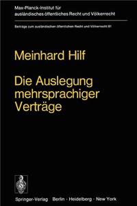 Die Auslegung Mehrsprachiger Verträge