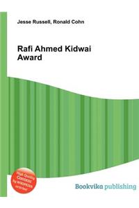 Rafi Ahmed Kidwai Award