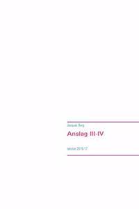 Anslag III-IV