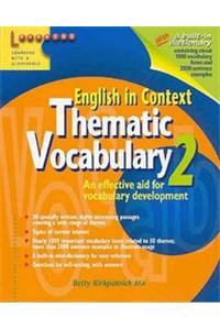 English In Context Thematic Vacabulary 2
