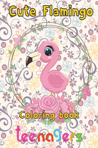 Cute Flamingo Coloring book Teenagers