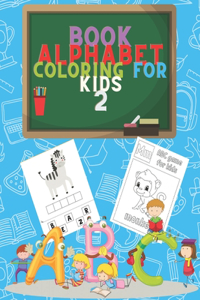 book alphabet coloring for kids 2