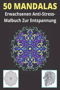 50 Mandalas Erwachsenen Anti-Stress-Malbuch Zur Entspannung